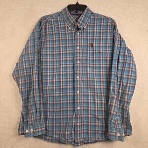 Cinch Button Down Shirt Mens Size M Multicolor Long Sleeve Western Cowboy Ranch